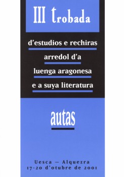 Portada: Estudios y rechiras arredol d'a luenga aragonesa y a suya literatura.