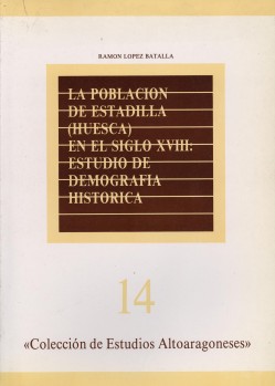 Portada: La población de Estadilla (Huesca) en el siglo XVIII