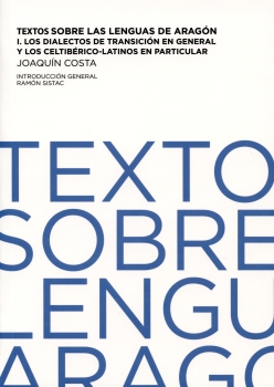 Portada: Textos sobre las lenguas de Aragón