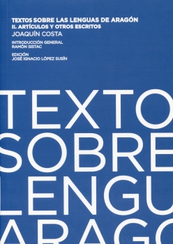 Portada: Textos sobre las lenguas de Aragón