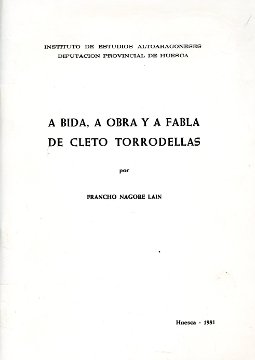 Portada: A bida, a obra y a fabla de Cleto Torrodellas