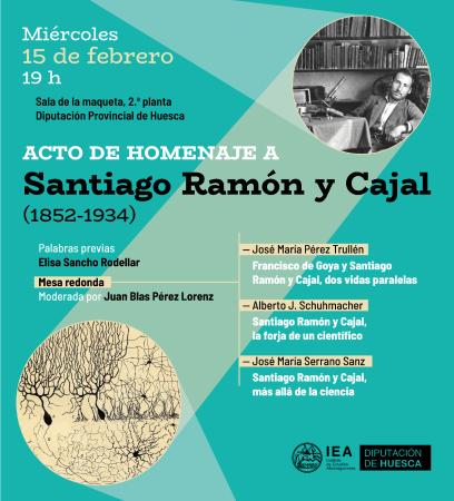Acto de homenaje a Santiago Ramón y Cajal (1852-1934)