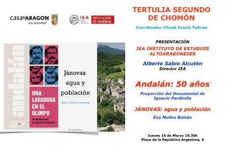 Presentación de novedades del IEA en la Casa de Aragón en Madrid