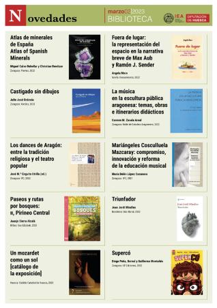 NOVEDADES BIBLIOTECA IEA SEGUNDA QUINCENA MARZO 2023