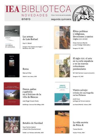 Novedades seleccionadas por la Biblioteca del IEA para la segunda quincena de enero