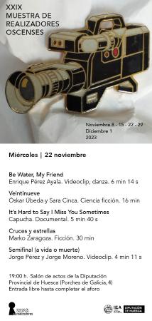 XXIX MUESTRA DE REALIZADORES OSCENSES 22 NOVIEMBRE