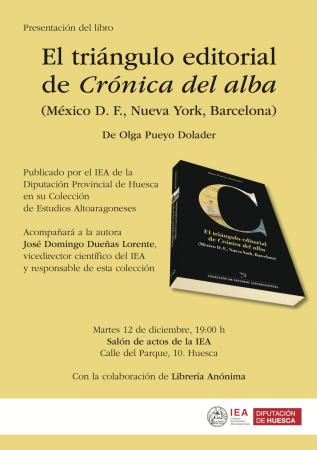 Presentación del libro sobre 'Crónica del alba' editado por el IEA