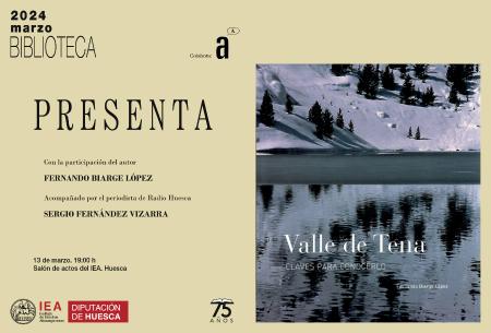 Biblioteca Presenta el libro de Fernando Biarge sobre el valle de Tena