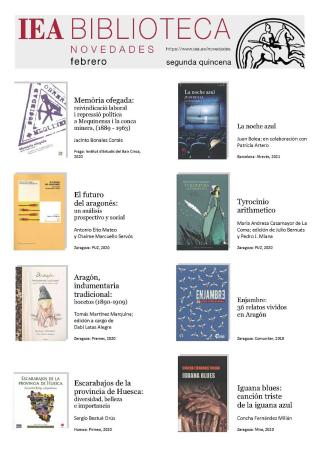 Novedades seleccionadas por la Biblioteca del IEA para la segunda quincena de febrero
