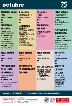Actividades del IEA en el mes de septiembre