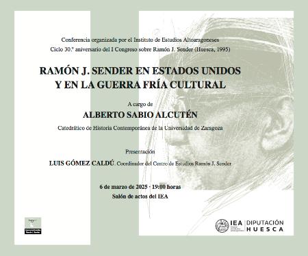 Conferencia de Alberto Sabio sobre Ramón J. Sender