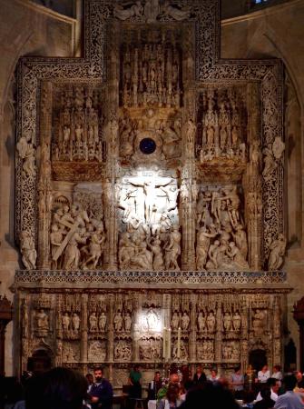 Retablo mayor de la catedral de Huesca. (Foto: José Miguel Navarro López)