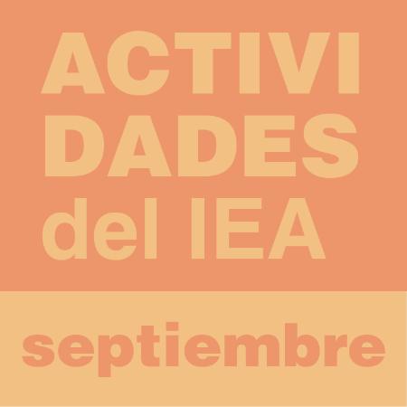 Actividades del IEA en septiembre