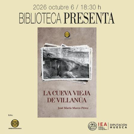 Biblioteca Presenta la novela 'La Cueva Vieja de Villanúa'