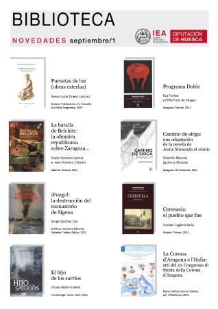 Novedades seleccionadas por la Biblioteca del IEA para la primera quincena de septiembre