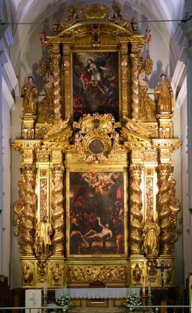 Retablo mayor de la iglesia de San Lorenzo de Huesca, de Sebastián de Ruesta (1648). (Foto: M.ª Celia Fontana Calvo)