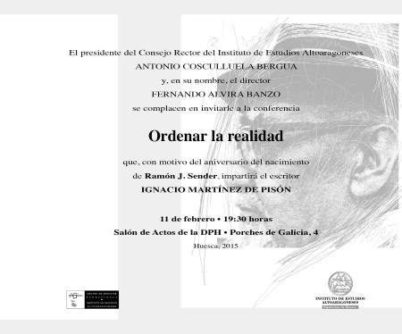 Conferencia aniversario Ramón J. Sender