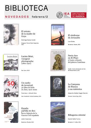 Novedades seleccionadas por la Biblioteca del IEA para la segunda quincena de febrero