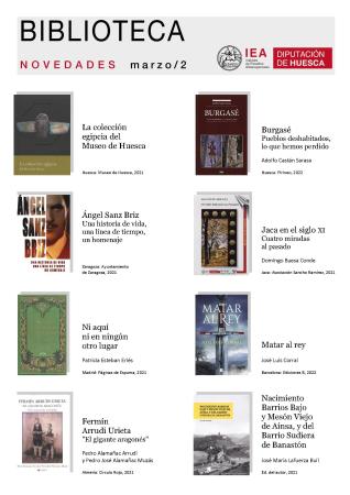 Novedades seleccionadas por la Biblioteca del IEA para la segunda quincena de marzo
