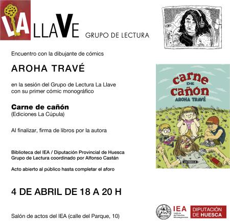 Encuentro con la dibujante de cómics Aroha Travé en el IEA