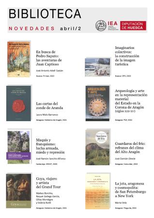 Novedades seleccionadas por la Biblioteca del IEA para la segunda quincena de abril