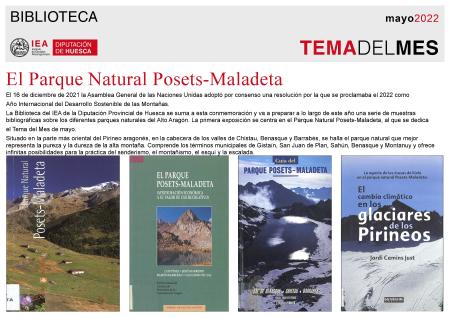 El Parque Natural Posets-Maladeta en la Biblioteca del IEA