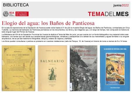 Elogio del agua: los Baños de Panticosa en la Biblioteca del IEA